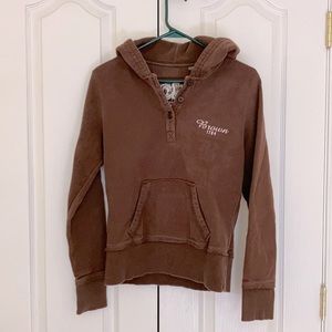 Comfy brown university hoodie